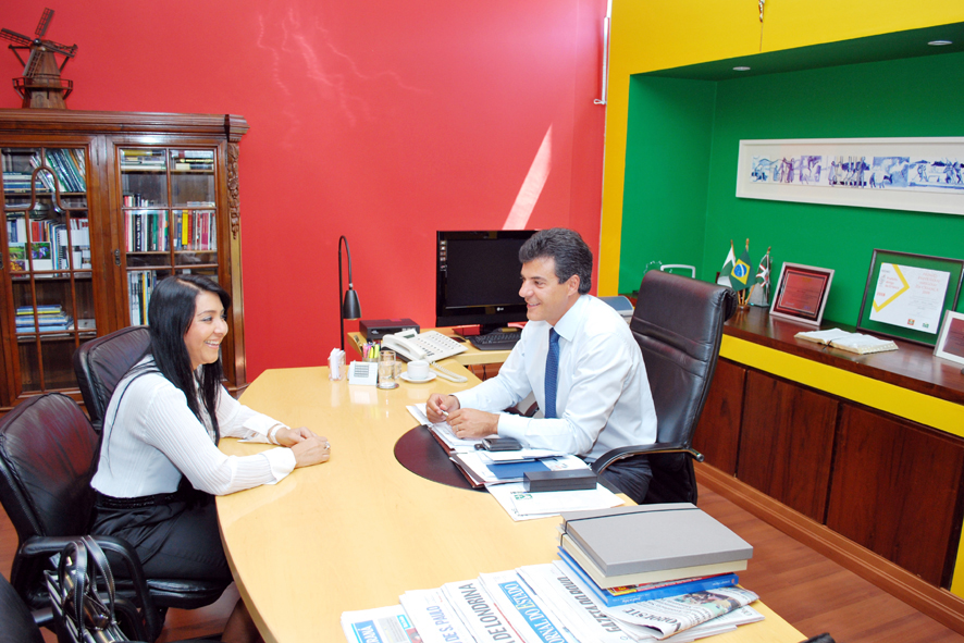 Vereadora visita Beto Richa 