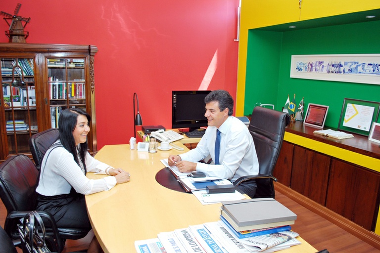 Vereadora visita Beto Richa 