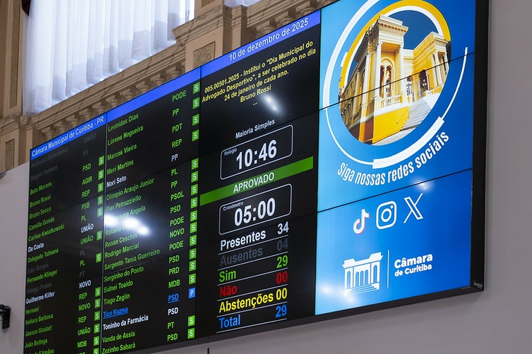 Dia do Advogado Desportivo segue para sanção do prefeito