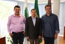 Visita à presidência: presidente e vice da Câmara de Pato Branco