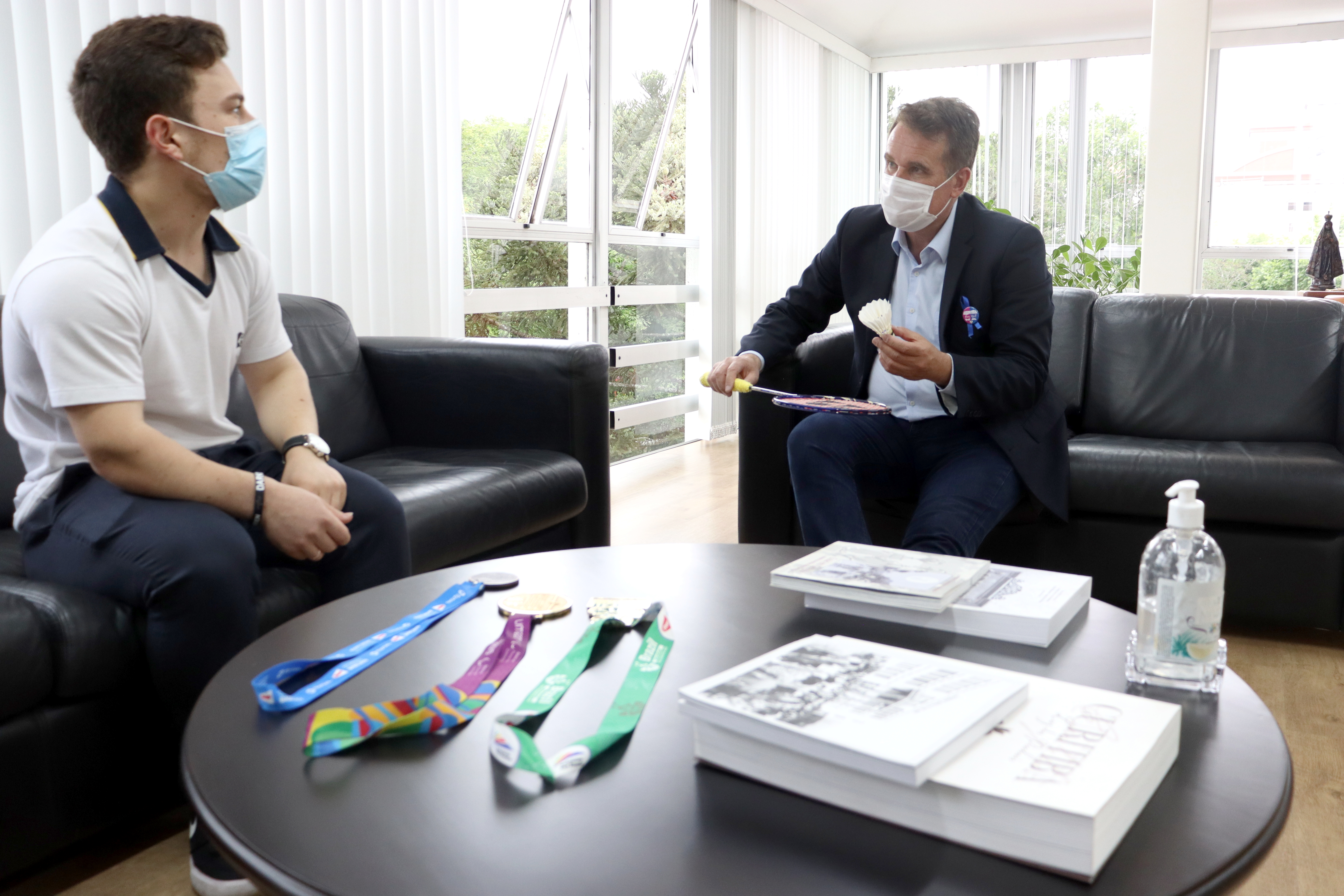 Visita à presidência: Vitor Tavares, atleta do badminton