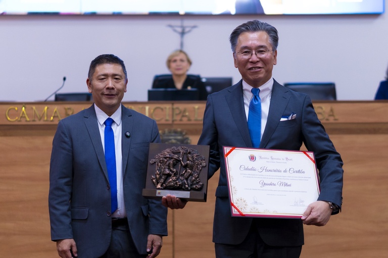Yasuhiro Mitsui, cônsul-geral do Japão, é o mais novo Cidadão Honorário de Curitiba