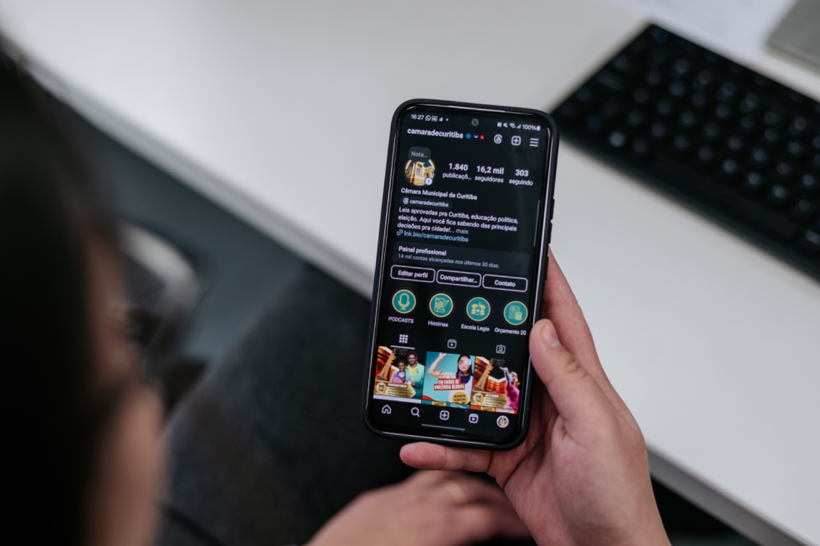 YouTube é destaque nas redes sociais da Câmara de Curitiba em 2024